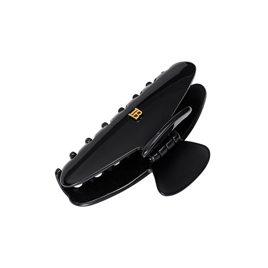 Cellulose Acetate Pince à cheveux Medium Black