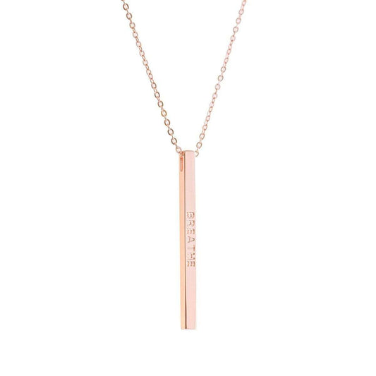 Mantraband - Hálsmen - Breathe Rósagull