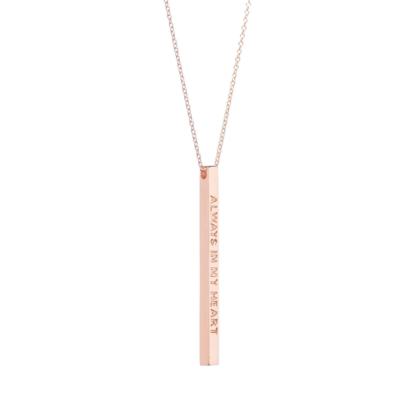 Mantraband - Hálsmen - Always in my heart Rósagull