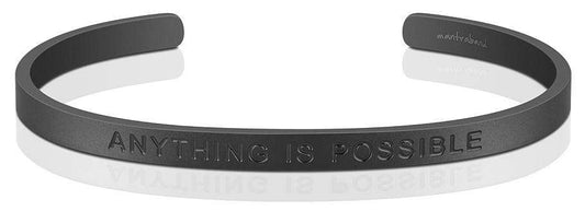 Mantraband - Anything is possible Bold Matt Svart