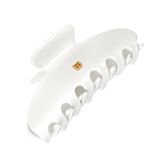 Cellulose Acetate Pince à cheveux Large White