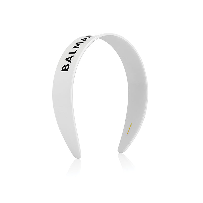Limited Edition Legacy Cellulose Acetate Headband White Logo FW24