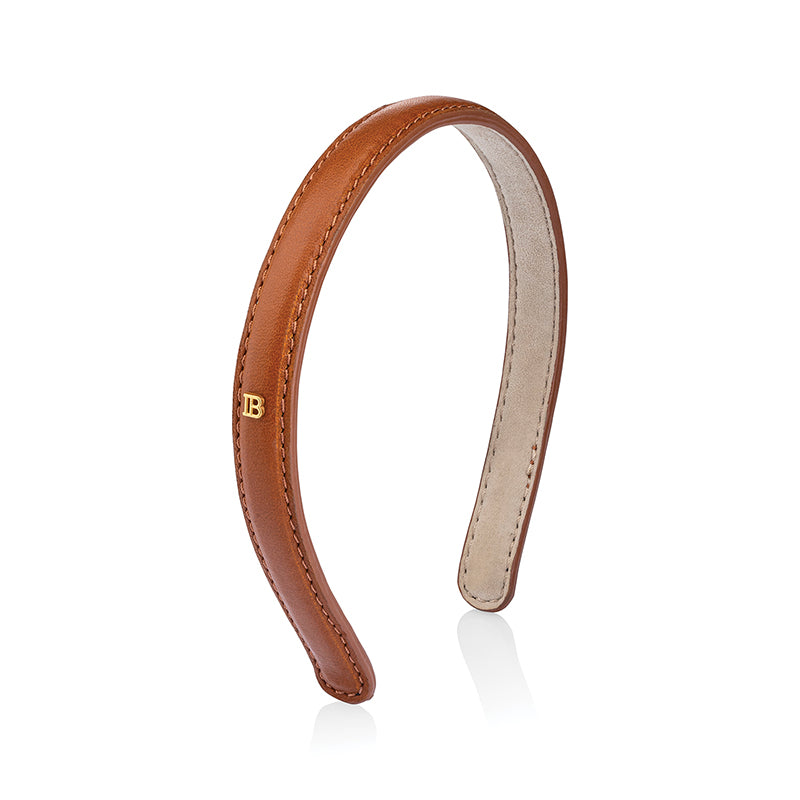 Riviera Headband Cognac Small