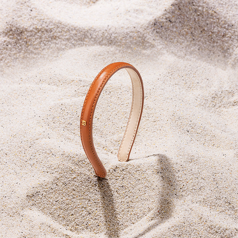 Riviera Headband Cognac Small