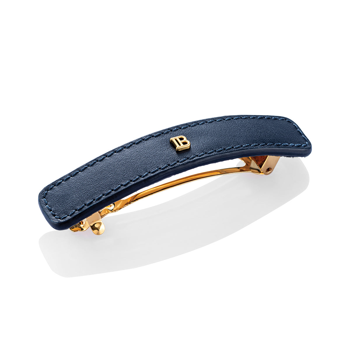 Balmain - Leather Barrette Cosmic Sapphire