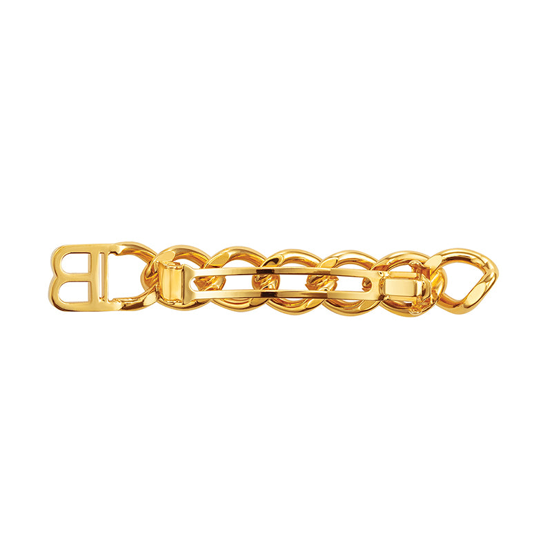 Gold Plated Barrette Medium Chain