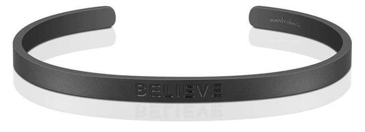 Mantraband - Believe Bold Matt Svart