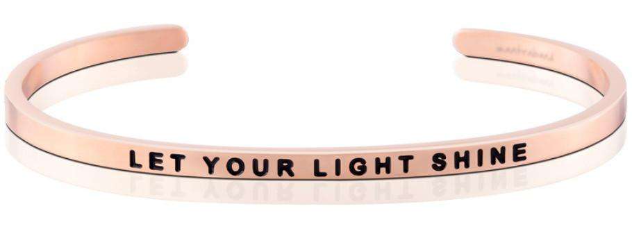 Mantraband - Let your light shine Rósagull