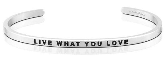 Live_What_You_Love_Bracelet_-_Silver_-_MantraBand