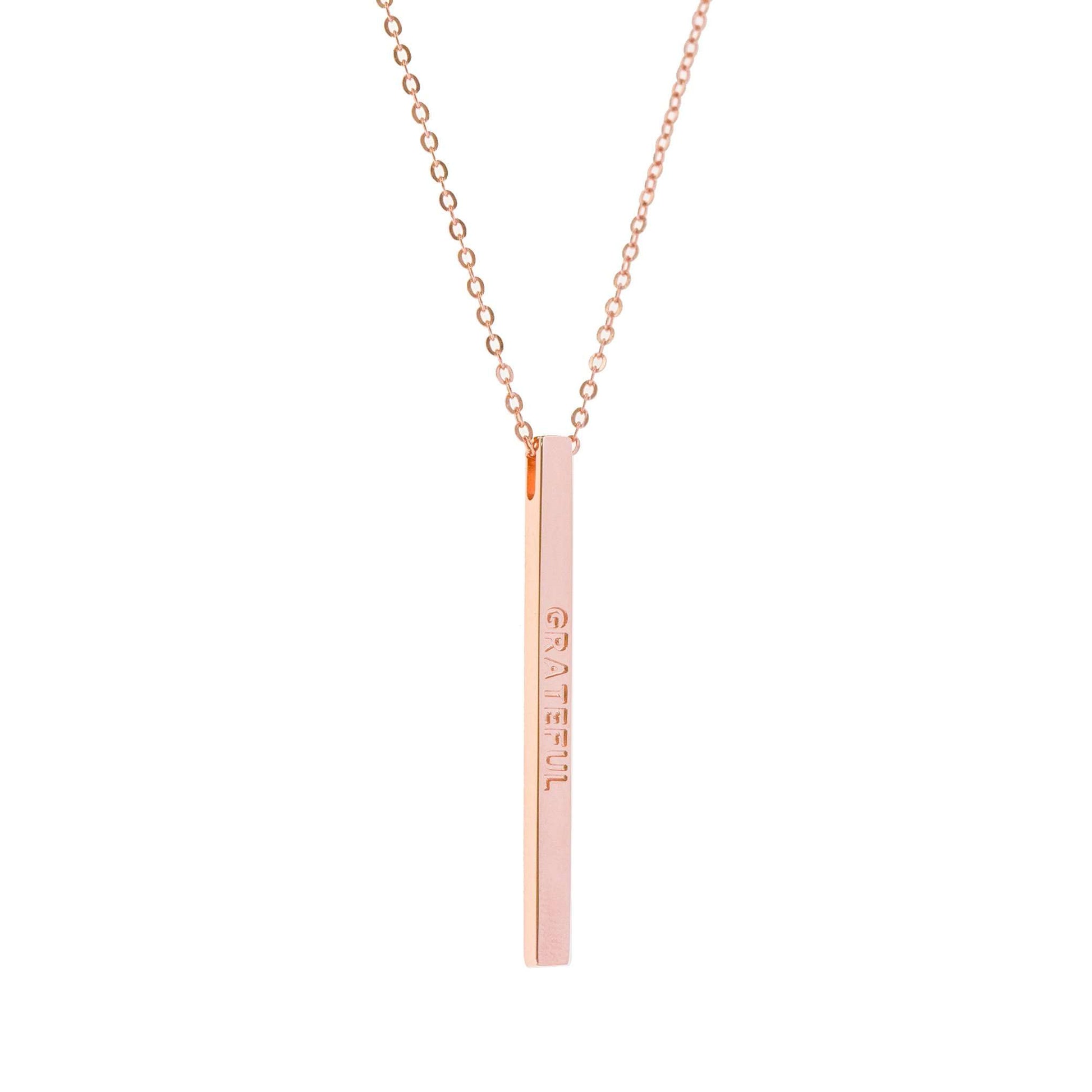 Mantraband - Hálsmen - Grateful Rósagull