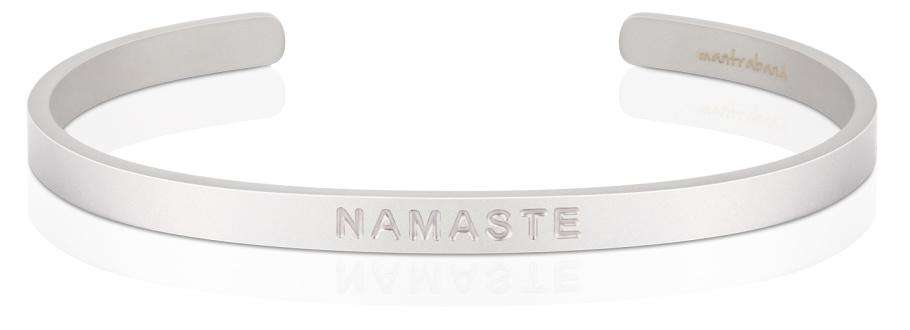 Mantraband - Namaste Bold Matt Silfur