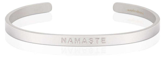 Mantraband - Namaste Bold Matt Silfur