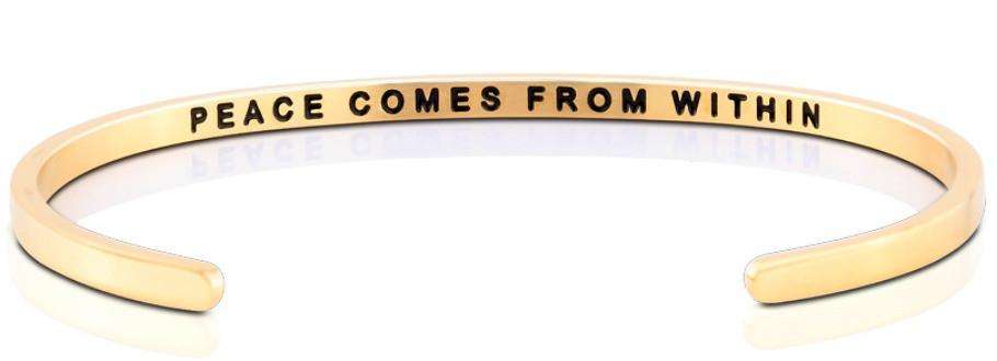 Mantraband - Peace comes from within Gull