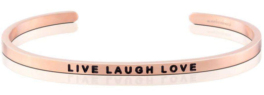 Mantraband - Live laugh love Rósagull